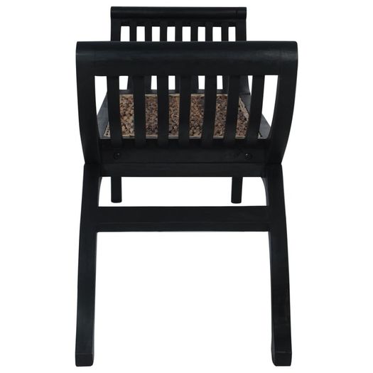 Bench 120 cm Dark Brown Abaca