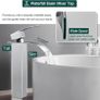 Waterfall Tall Bathroom Basin Mixer Taps with Single Lever, Square Mono Basin Mixer Tap Sink, Chrome Image 7