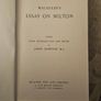 Macaulay's Essay On Mylton. Edited By John Downie. M.a. Hardback In Good Condition.  See Photos For Same. Image 6
