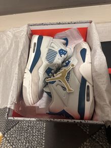 Air Jordan 4 retro GS Military Blue + Free