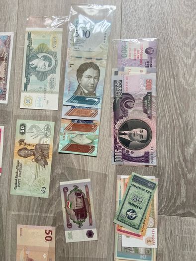 52PCS Notes From 28 Countries Real Banknotes New UNC