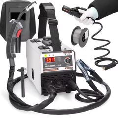 Small portable MIG MMA 160A Welding Machine Inert Gasless Shielded Automatic Wire Feeding Current Adjustable IGBT DC Inverter Electric Arc Welder
