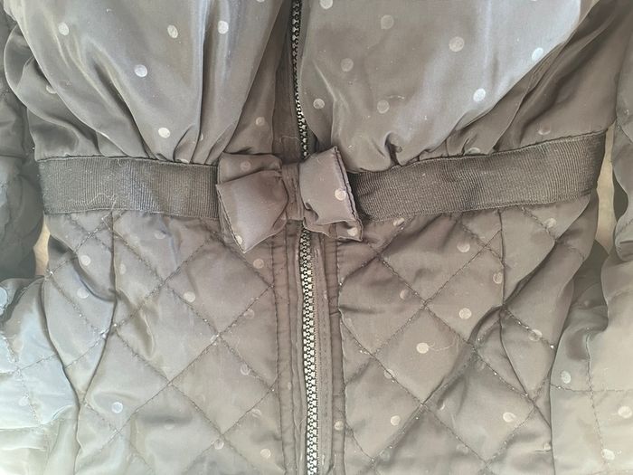 Sprout Black baby girls winter coat with hood Age 6-12 mths EUC