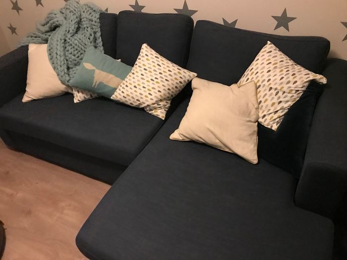 Designer Navy Corner Sofa