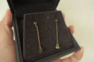 14kt GoldFill Black Chain Earstuds