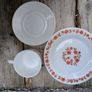 Arcopal Scania Teacup , saucer and side plate, Pyrex, milk glass Image 7
