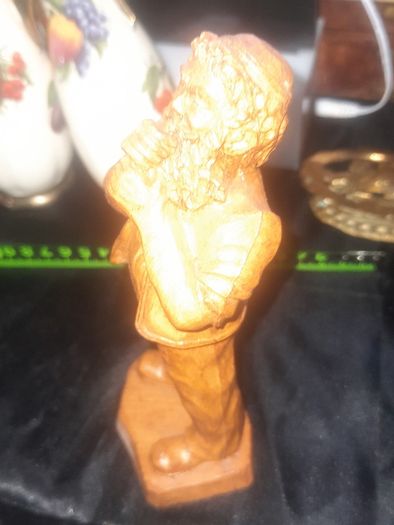 2 Old Brass Horse Tackle Emblems and an Old Hand Carved Man
