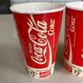 Coca Cola Italia 1990 Paper cups . Rare Image 2