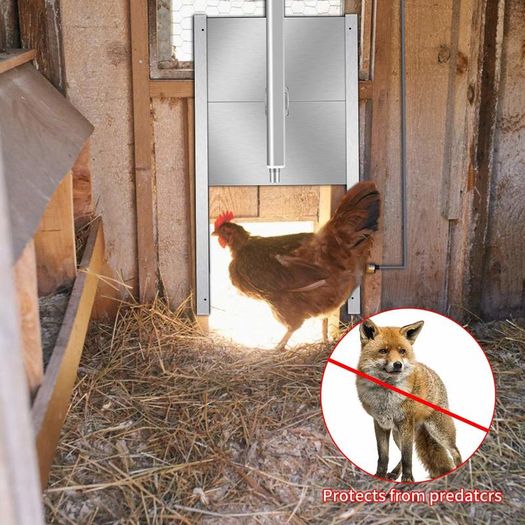 BRAND NEW EU Stock 110V-220V Automatic Chicken Coop Door Opener Kit with Infrared Sensor,Rainproof Outdoor Timer Controller Actuator Motor
