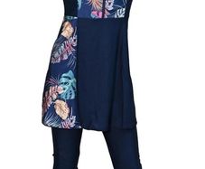 Brand New Musuly full-body burkini with floral design and skirt