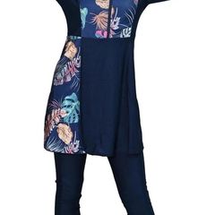 Brand New Musuly full-body burkini with floral design and skirt
