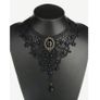 Vintage Style Necklace with a Black Stone Image 2