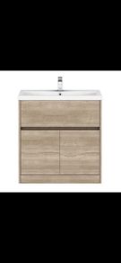 Ikoma Bathroom Vanity Unit & Basin Halifax Oak