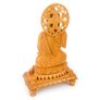 60cm White Kadamb Wood Buddha Statue - Hand-Carved from India Image 3
