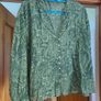Fab Zara Bloggers Insta Famous Green Print Blouse Image 8