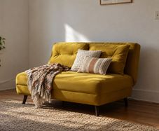 Mustard yellow sofa bed