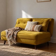 Mustard yellow sofa bed