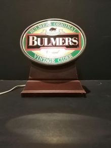 Vintage Bulmers Original Vintage Cider Pub Bar Top Counter Light up display advertising sign