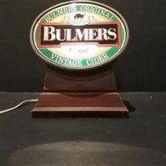 Vintage Bulmers Original Vintage Cider Pub Bar Top Counter Light up display advertising sign