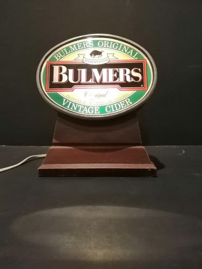 Vintage Bulmers Original Vintage Cider Pub Bar Top Counter Light up display advertising sign