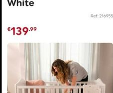 nested sorrento wooden cot bed white
