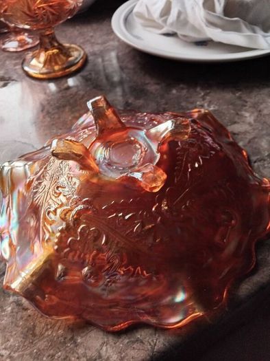 A Selection Of Vintage Carnival Glass