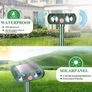 Ultrasonic Solar Cat Dog Repellent Fox Pest Scarer Deterrent Repeller Garden Image 4