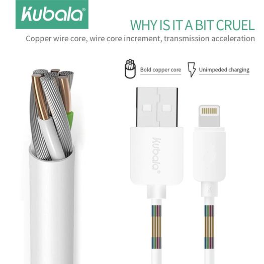 Kubala 2M Apple Lightning Fast Charger Cable 2A (Brand New/Warranty)