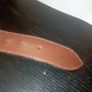 Vintage beaded+button leather belt waist 34 Image 8