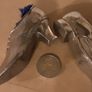 two nice white metal pin cushions Image 2