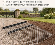 ATV Drag Harrow 4ft x 5ft Tractor Driveway Leveller