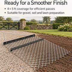 ATV Drag Harrow 4ft x 5ft Tractor Driveway Leveller