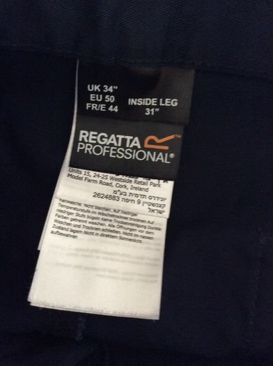 Brand New. Regatta Mens Outdoor/ Workwear Trousers. Waist 34 Inches. Inside Leg 31 Inches. Collect In Dublin Or Via Post.
