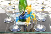 vintage original Babycham glasses