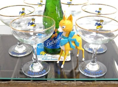 vintage original Babycham glasses