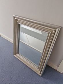 Mirror with silver frame