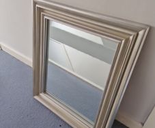Mirror with silver frame