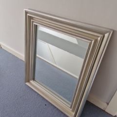 Mirror with silver frame