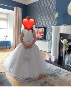 communion dress and accessories
