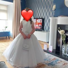 communion dress and accessories