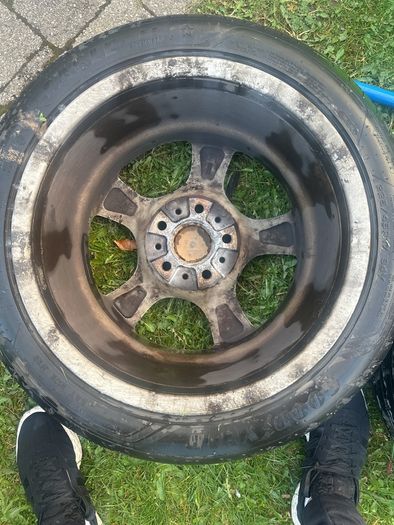 BMW 17" alloys with Goodyear eagle F1 tyres