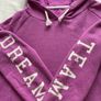 Girls  Purple Cropped Hoodie Dream Team  10/ 11 years Image 2
