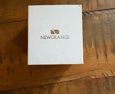 2 pairs of Newgrange silverware drop stud earrings with clear stones