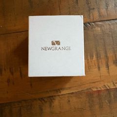 2 pairs of Newgrange silverware drop stud earrings with clear stones