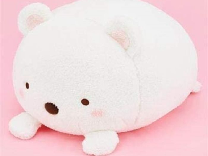 Sumikko Gurashi White Bear Face Down Plushy XL Premium
