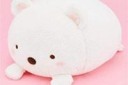 Sumikko Gurashi White Bear Face Down Plushy XL Premium