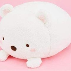 Sumikko Gurashi White Bear Face Down Plushy XL Premium