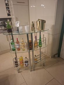 Bar Chrome And Glass