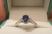 diamond/saphire ring