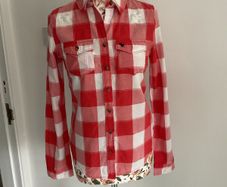 Abercrombie xl kids check shirt.  Fit small adult